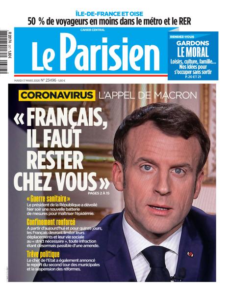 Le Parisien Du Mardi 17 Mars 2020