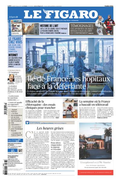 Le Figaro Du Lundi 23 Mars 2020