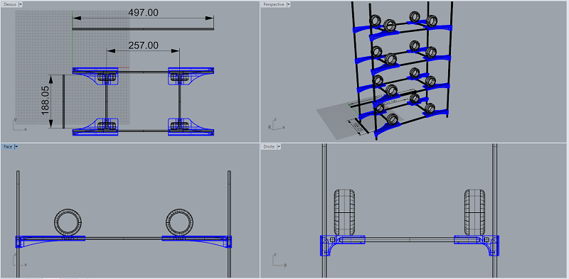 Tower RC car 4z4w