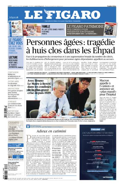Le Figaro Du Jeudi 26 Mars 2020
