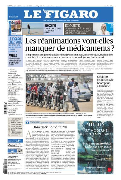 Le Figaro Du Jeudi 2 Avril 2020