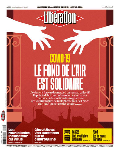 Libération Du Samedi 11 & Lundi 13 Avril 2020