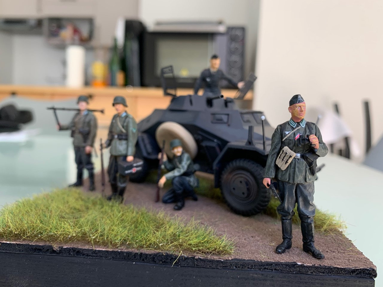 Sdkfz 222 et troupes Cti1