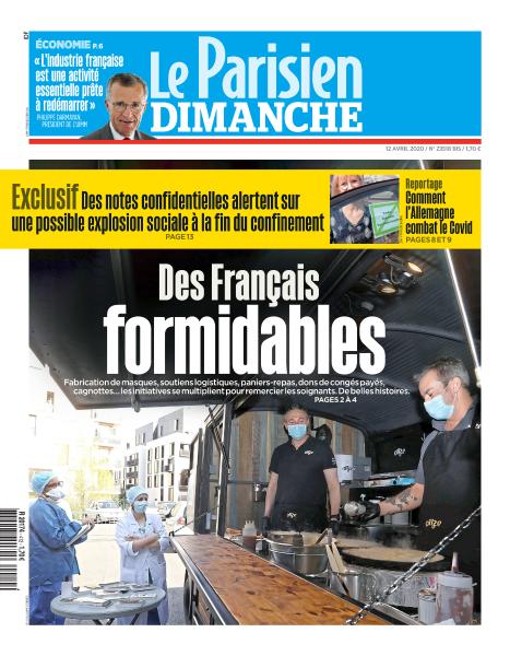 Le Parisien Du Dimanche 12 Avril 2020