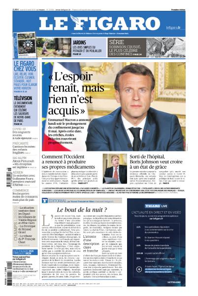 Le Figaro Du Mardi 14 Avril 2020