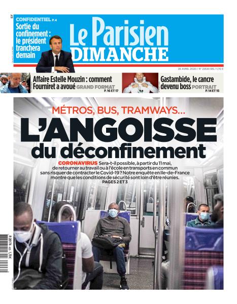  Le Parisien Du Dimanche 26 Avril 2020