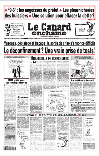 Le canard enchaîné N° 5189 du Mercredi 22 avril 2020