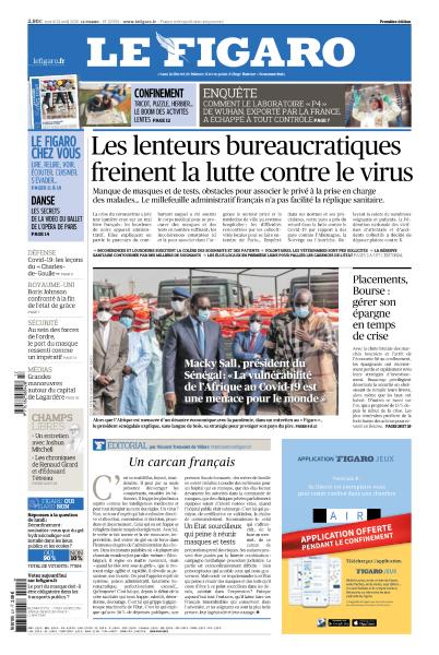 Le Figaro Du Mardi 21 Avril 2020