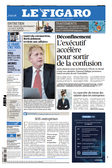  Le Figaro Du Lundi 27 Avril 2020