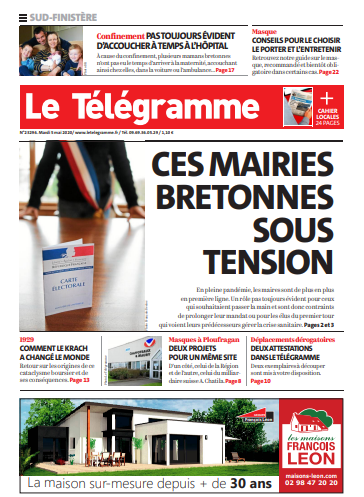 Le Télégramme (3 Editions) Du Mardi 5 Mai 2020