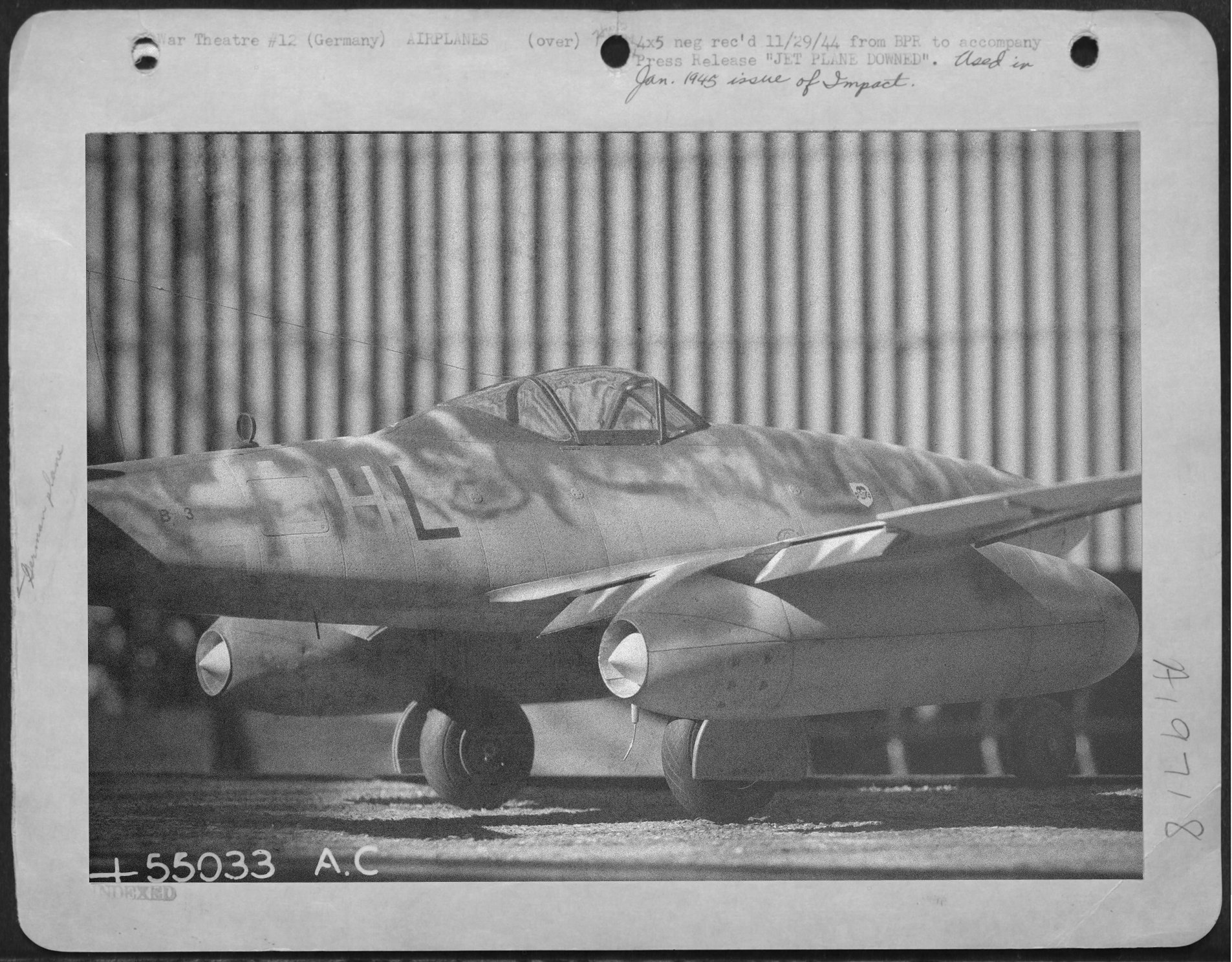 Messerschmitt Me 262 3./KG(J) 54 B3+HL Trumpeter 1/32 Sd8c