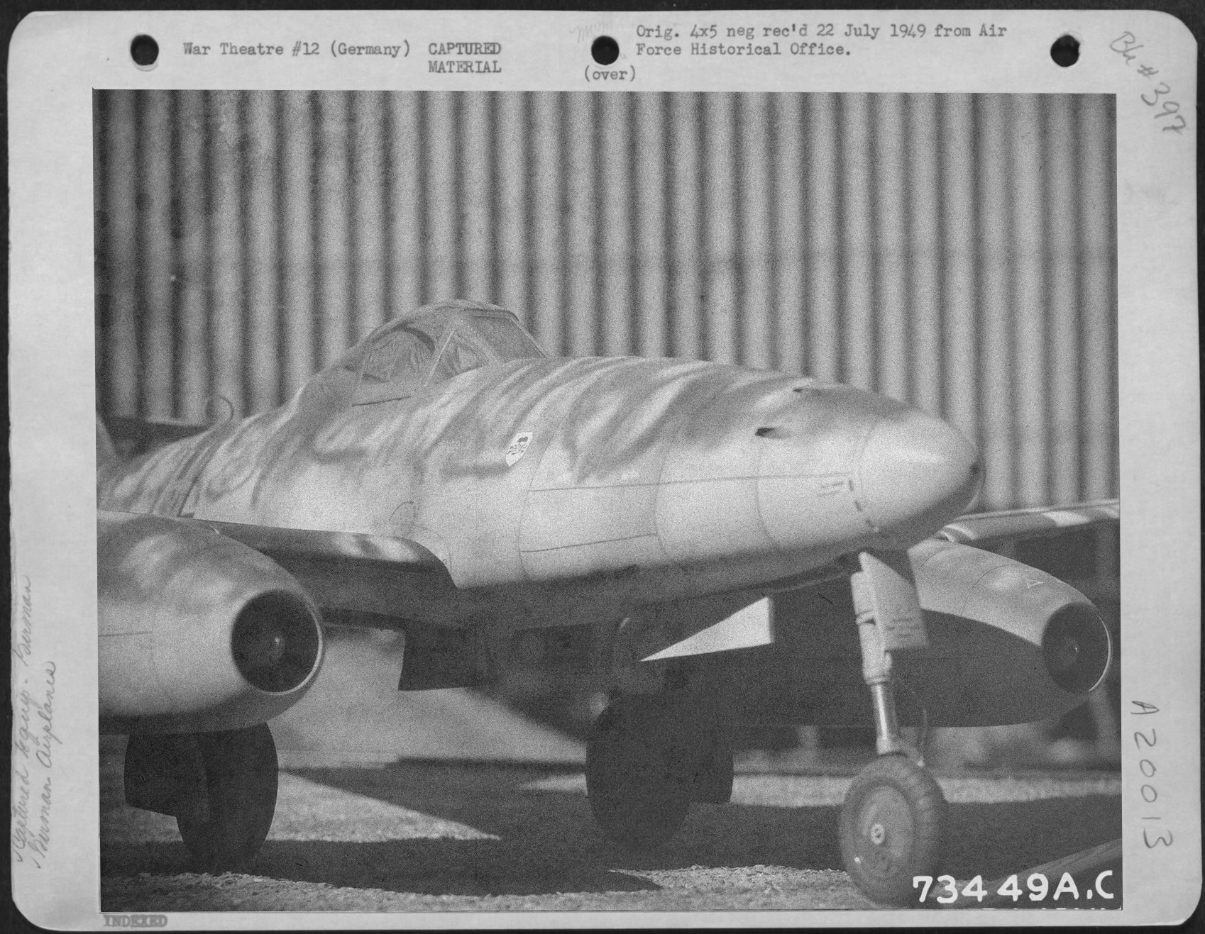Messerschmitt Me 262 3./KG(J) 54 B3+HL Trumpeter 1/32 Yz1w