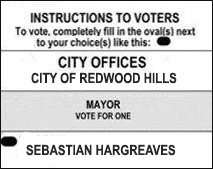 ▽ élection du maire de Redwood Hills 46ms