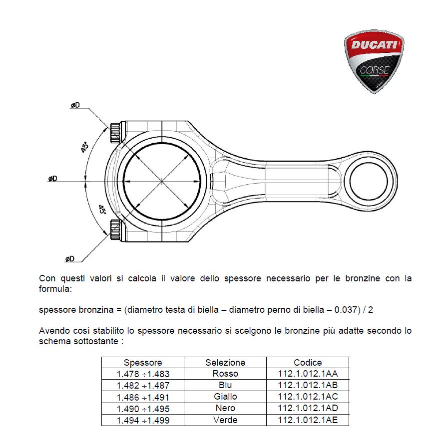 1199 conrod crankshaft bearings blue yellow? Ducati.ms The Ultimate