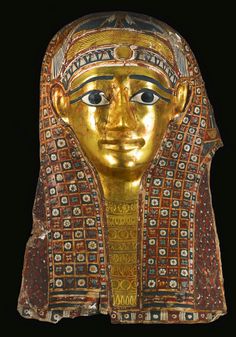Masque de momie en cartonnage - époque ptolémaïque