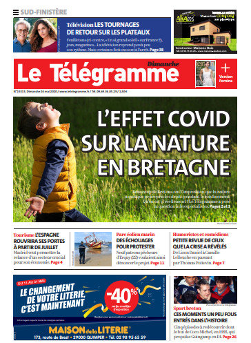 Le Télégramme (4 Éditions) Du Dimanche 24 Mai 2020