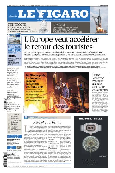 Le Figaro Du Lundi 01 Juin 2020