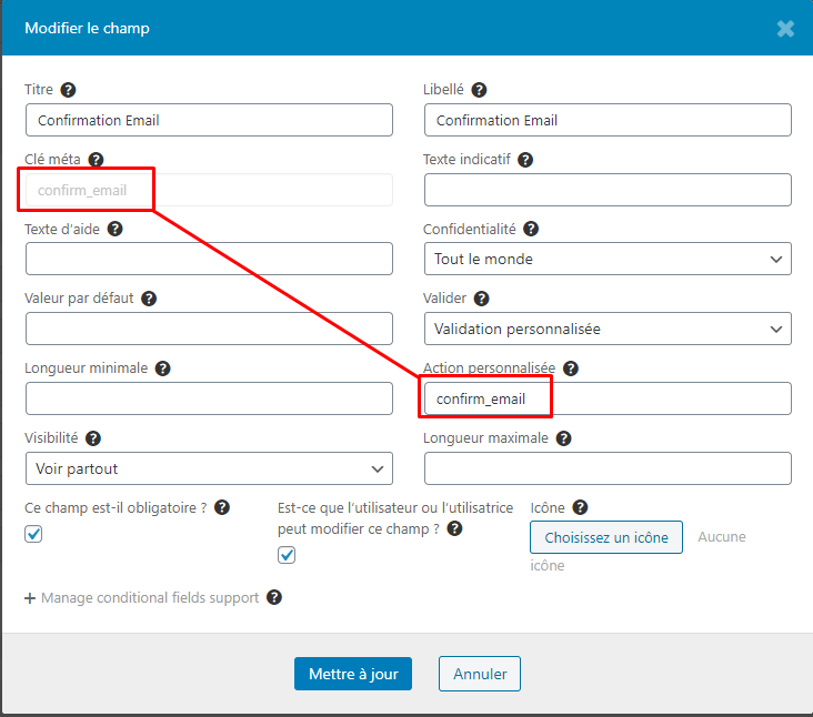 confirm email in registration form | WordPress.org