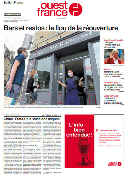 Ouest-France Édition France Du Lundi 25 Mai 2020