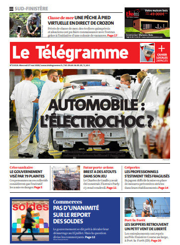 Le Télégramme (3 Éditions) Du Mercredi 27 Mai 2020