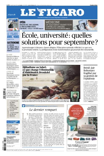 Le Figaro Du Lundi 8 Juin 2020