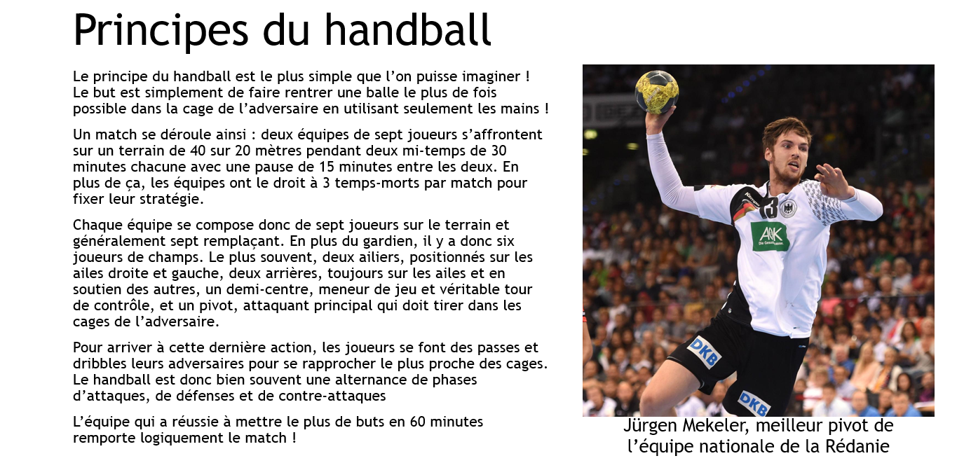 [Validé par l'AGS] Invention du handball Nlzw