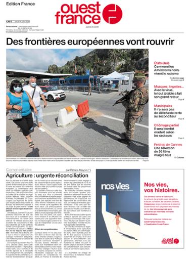 Ouest-France Édition France Du Jeudi 4 Juin 2020