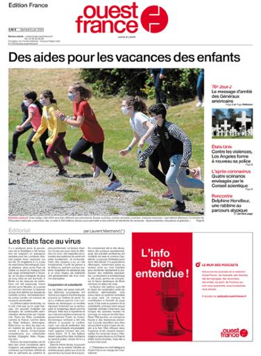 Ouest-France Édition France Du Samedi 6 Juin 2020