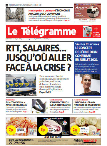 Le Télégramme (3 Éditions) Du Jeudi 11 Juin 2020