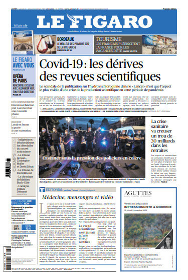 Le Figaro Du Samedi 13 & Lundi 14 Juin 2020