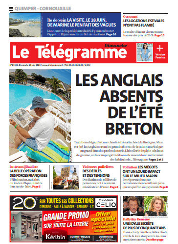 Le Télégramme (4 Éditions) Du Dimanche 14 Juin 2020