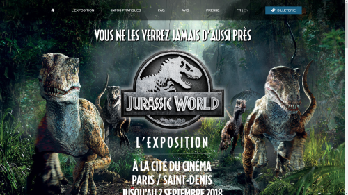 Image du projet JurassicWorld.com