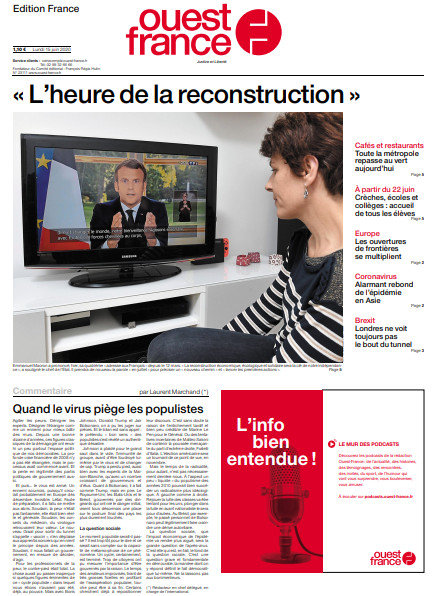 Ouest-France Édition France Du Lundi 15 Juin 2020