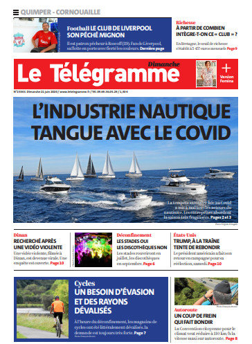 Le Télégramme (4 Éditions) Du Dimanche 21 Juin 2020