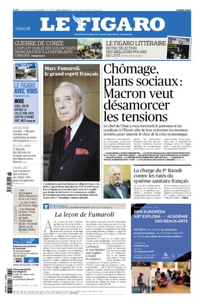 Le Figaro Du Jeudi 25 Juin 2020