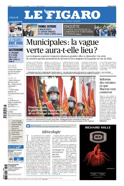   Le Figaro Du Mercredi 24 Juin 2020