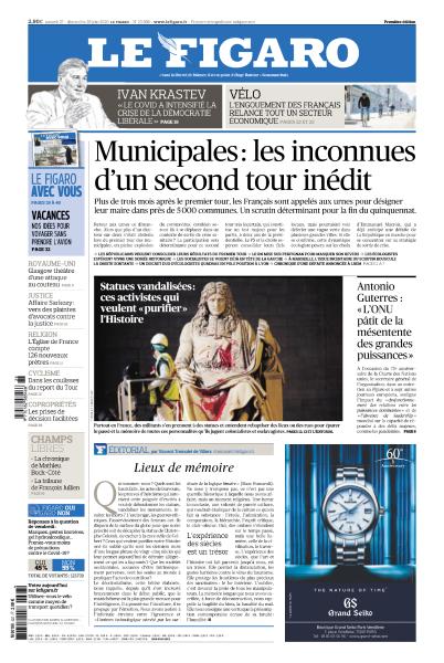 Le Figaro Du Samedi 27 & Dimanche 28 Juin 2020