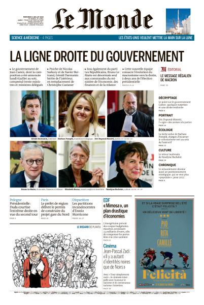 Le Monde Du Mercredi 8 Juillet 2020
