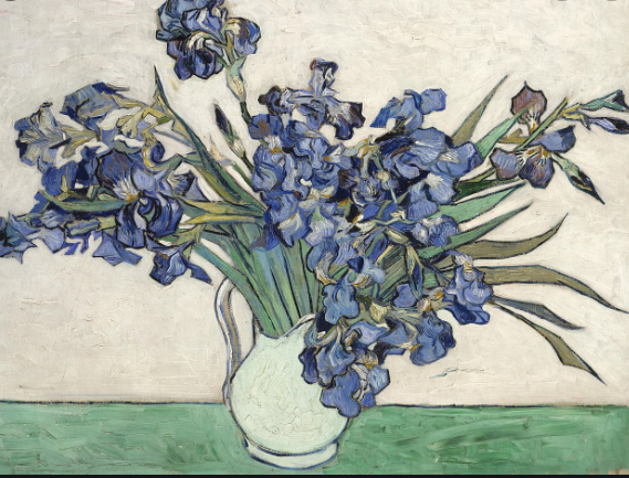 Nature morte avec des iris de Vincent Van Gogh