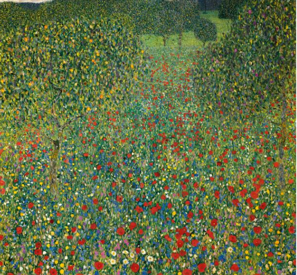 Tableau Fleur Gustav Klimt 