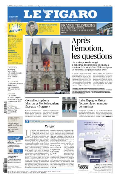 Le Figaro Du Lundi 20 Juillet 2020
