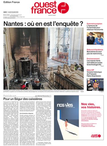 Ouest-France Édition France Du Lundi 20 Juillet 2020