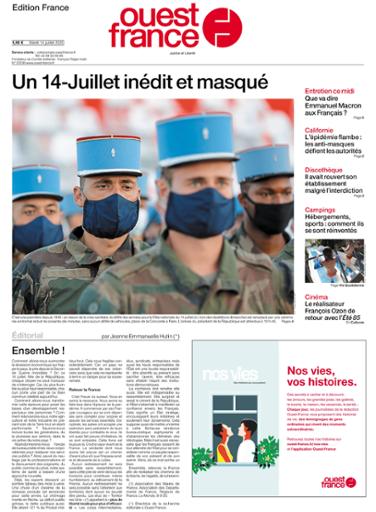 Ouest-France Édition France Du Mardi 14 Juillet 2020