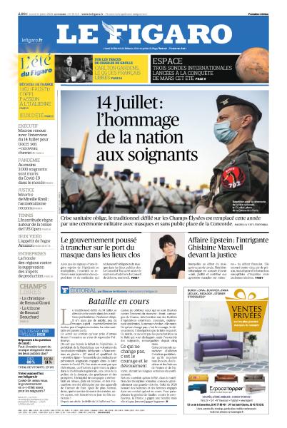 Le Figaro Du Mardi 14 Juillet 2020