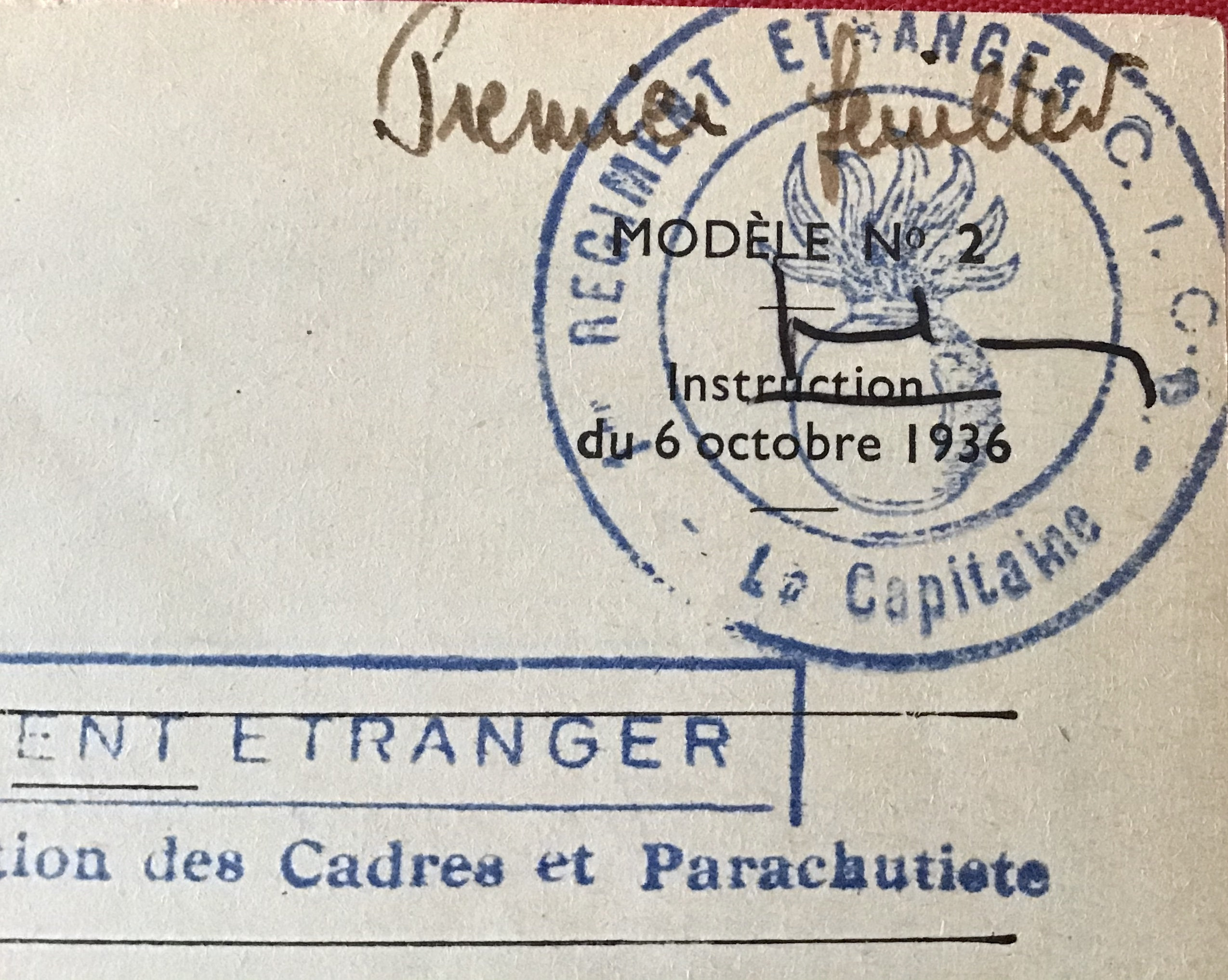 Carnet brevet de parachutiste  Kxve