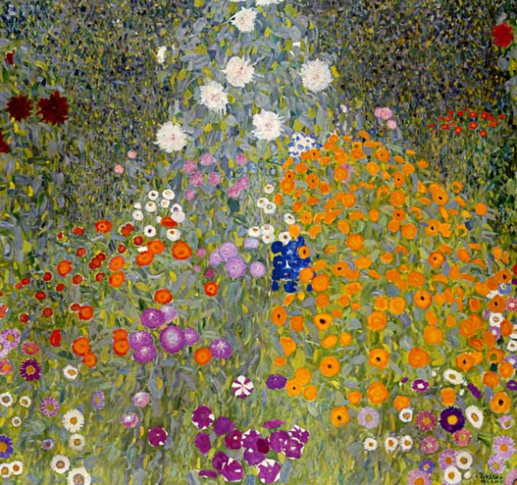 Jardin de fleurs de Gustav Klimt 