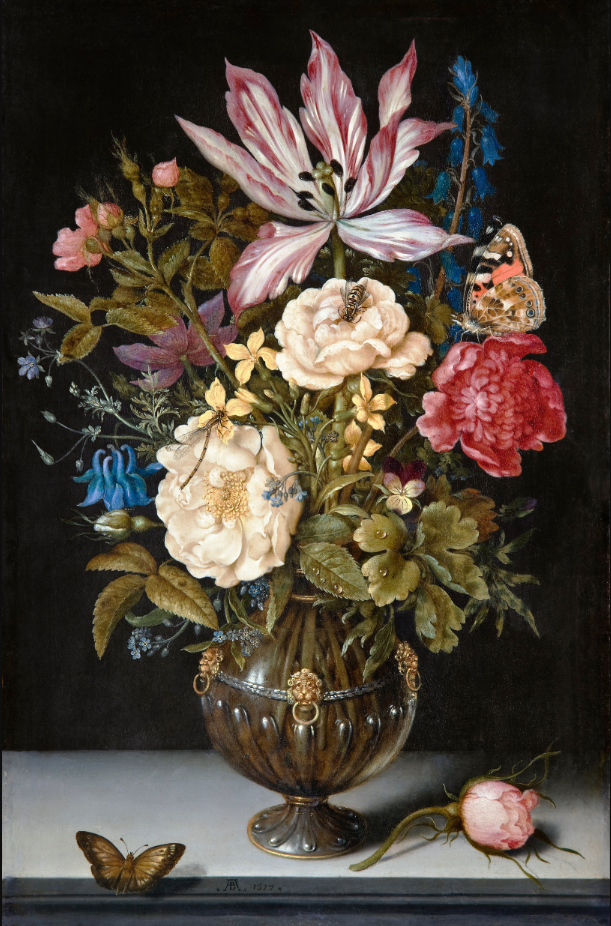 Nature morte de fleurs d'Ambrosius Bosschaert (1617)
