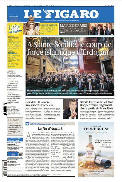 Le Figaro Du Samedi 25 & Dimanche 26 Juillet 2020