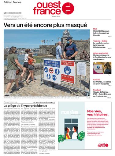  Ouest-France Édition France Du Vendredi 24 Juillet 2020 22 pages | True PDF | 15.6 MB
