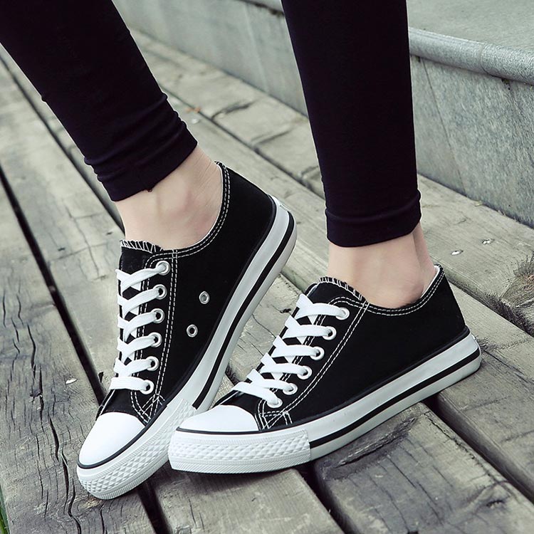 Sneakers lace up tennis sneakers black womens low top low black lace-up ...
